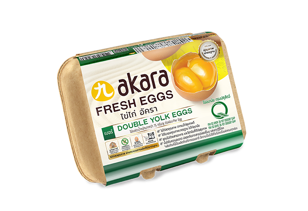 ไข่ไก่อัครา แฝด เฉียง